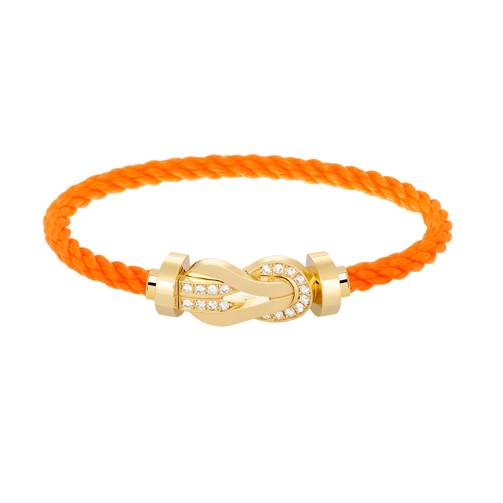 [GALE]CHANCE Großes Armband mit 8-stelliger Schnalle und Halbdiamanten, Gold