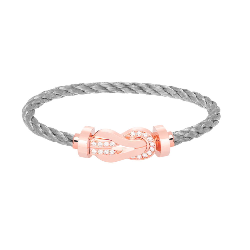 [GALE]CHANCE Großes 8-stelliges Armband mit Halbdiamant-Verschluss, Roségold