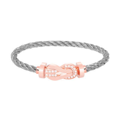 [GALE]CHANCE Großes 8-stelliges Armband mit Halbdiamant-Verschluss, Roségold