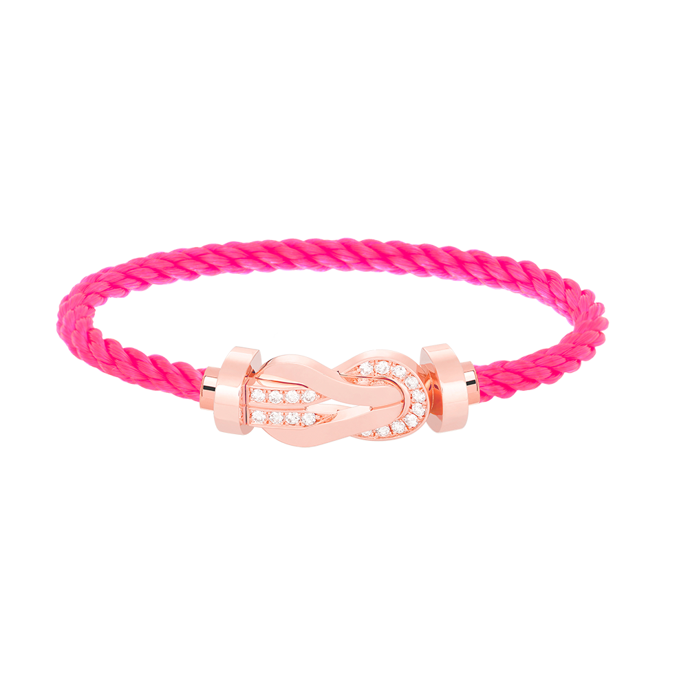 [GALE]CHANCE Großes 8-stelliges Armband mit Halbdiamant-Verschluss, Roségold
