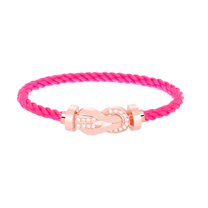 [GALE]CHANCE Großes 8-stelliges Armband mit Halbdiamant-Verschluss, Roségold