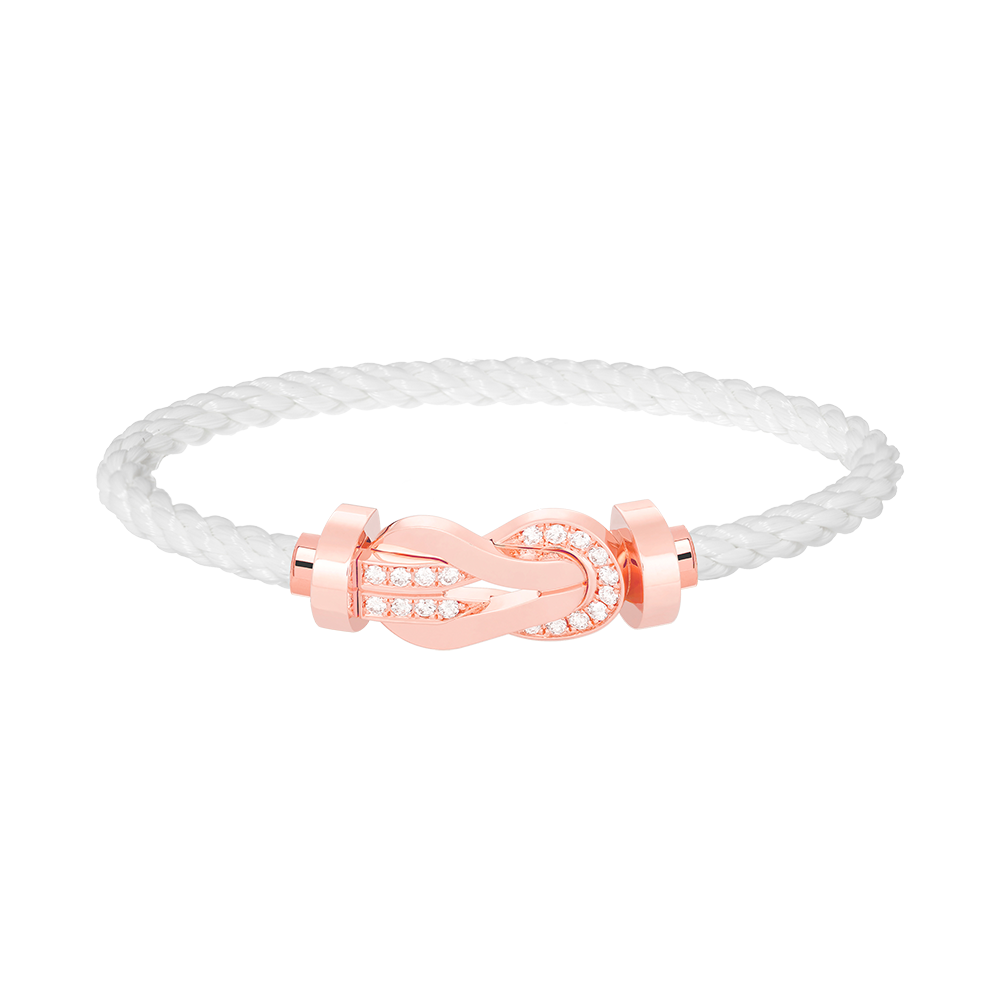 [GALE]CHANCE Großes 8-stelliges Armband mit Halbdiamant-Verschluss, Roségold