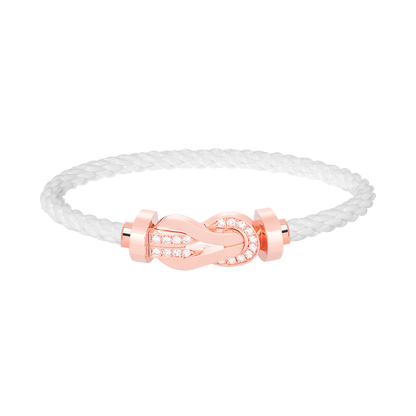 [GALE]CHANCE Großes 8-stelliges Armband mit Halbdiamant-Verschluss, Roségold