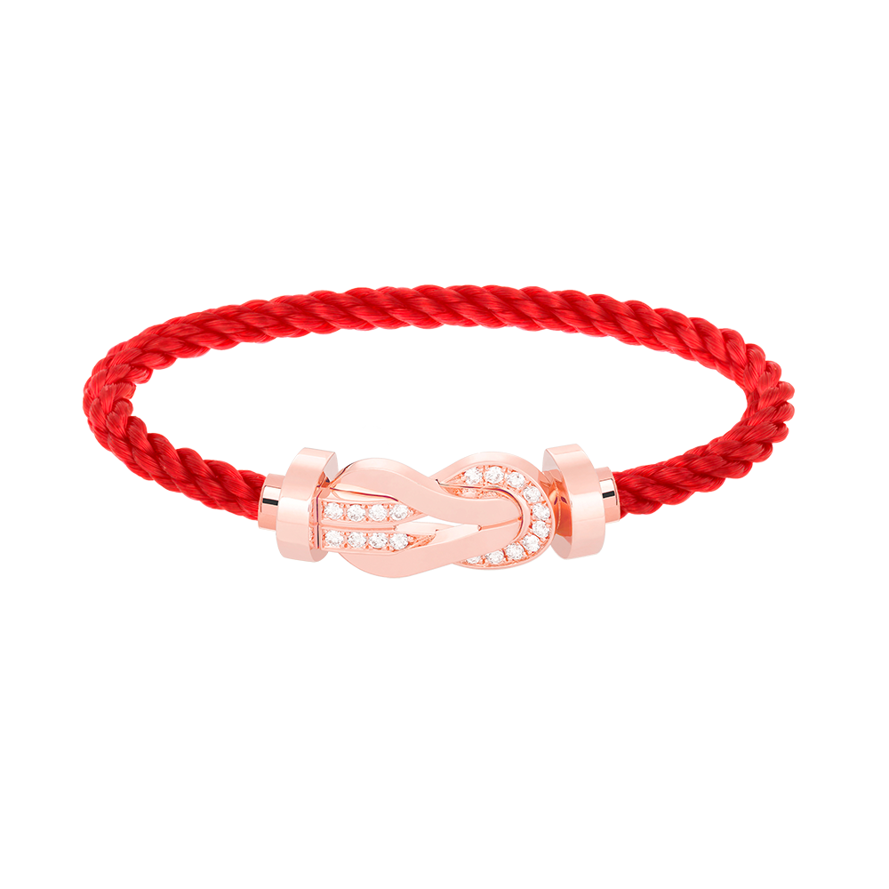 [GALE]CHANCE Großes 8-stelliges Armband mit Halbdiamant-Verschluss, Roségold