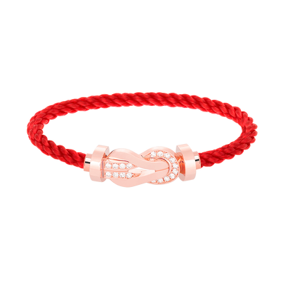 [GALE]CHANCE Großes 8-stelliges Armband mit Halbdiamant-Verschluss, Roségold