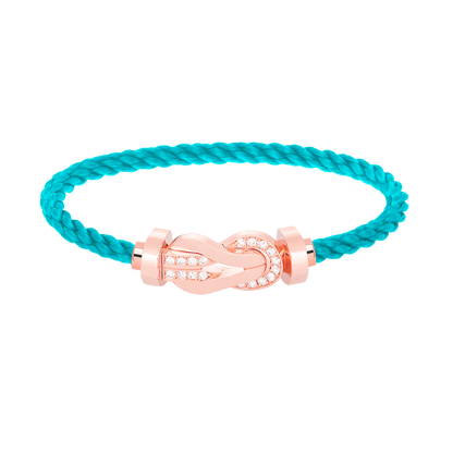 [GALE]CHANCE Großes 8-stelliges Armband mit Halbdiamant-Verschluss, Roségold