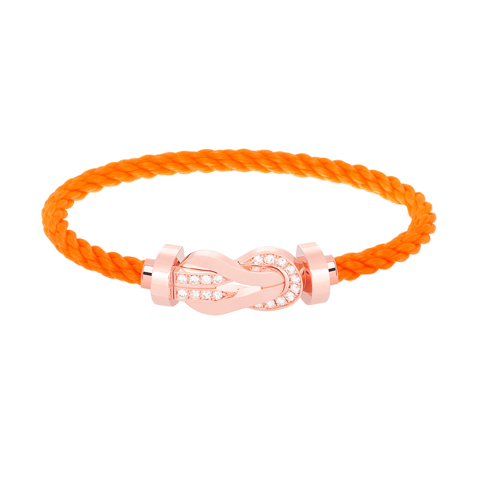 [GALE]CHANCE Großes 8-stelliges Armband mit Halbdiamant-Verschluss, Roségold