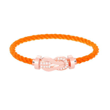 [GALE]CHANCE Großes 8-stelliges Armband mit Halbdiamant-Verschluss, Roségold