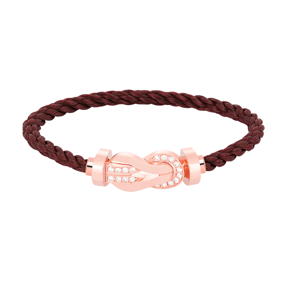 [GALE]CHANCE Großes 8-stelliges Armband mit Halbdiamant-Verschluss, Roségold
