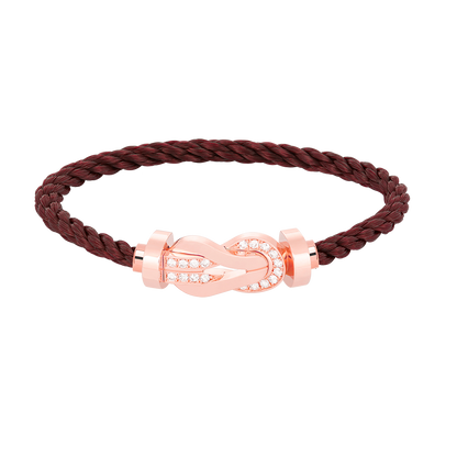 [GALE]CHANCE Großes 8-stelliges Armband mit Halbdiamant-Verschluss, Roségold