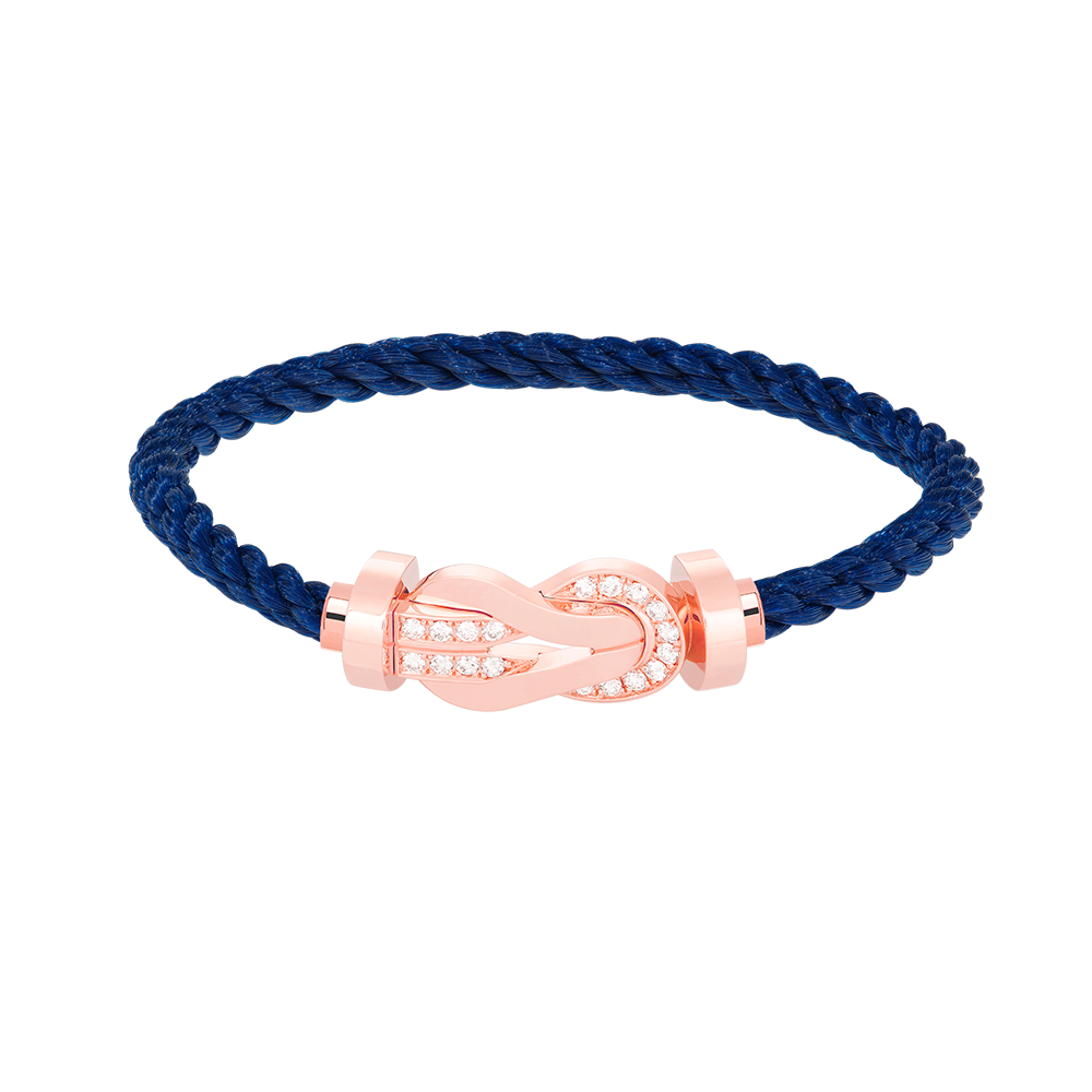 [GALE]CHANCE Großes 8-stelliges Armband mit Halbdiamant-Verschluss, Roségold