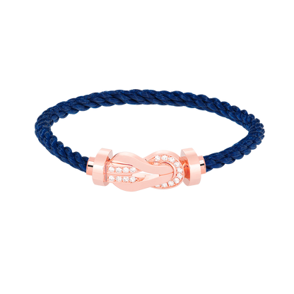 [GALE]CHANCE Großes 8-stelliges Armband mit Halbdiamant-Verschluss, Roségold