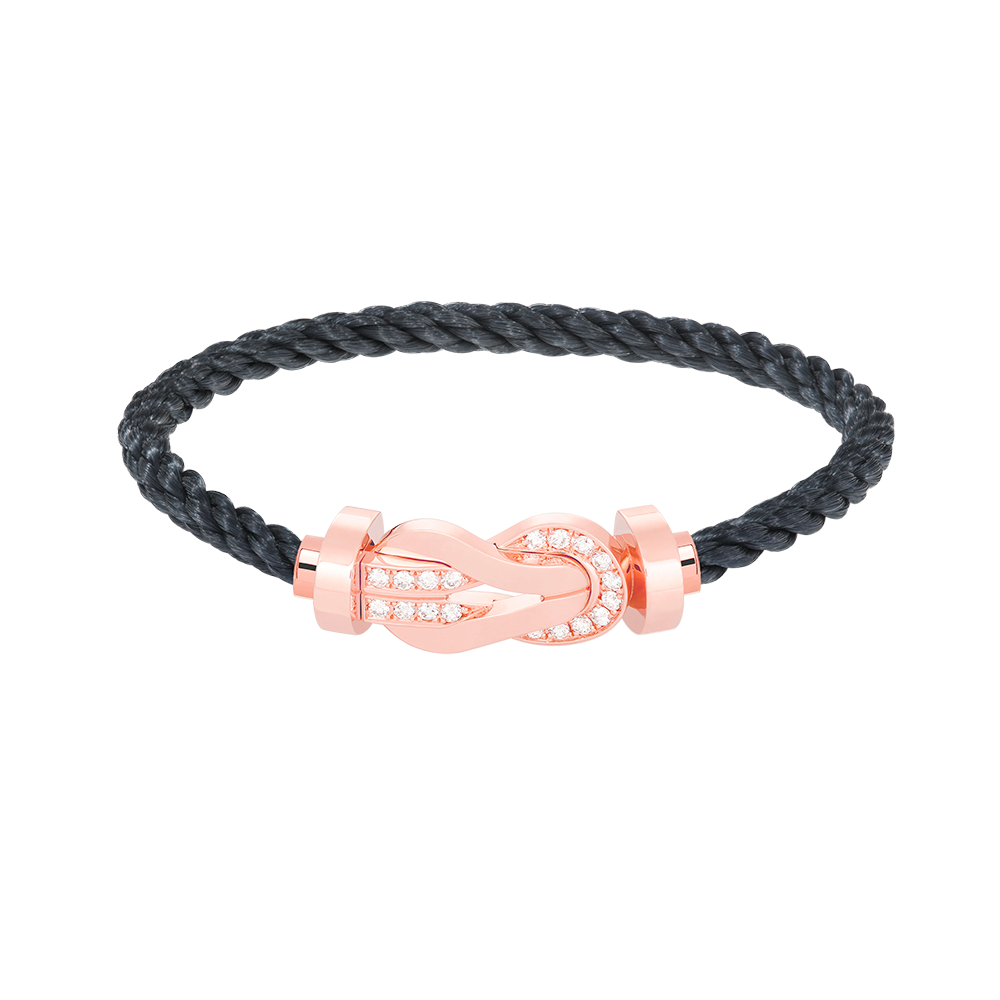 [GALE]CHANCE Großes 8-stelliges Armband mit Halbdiamant-Verschluss, Roségold