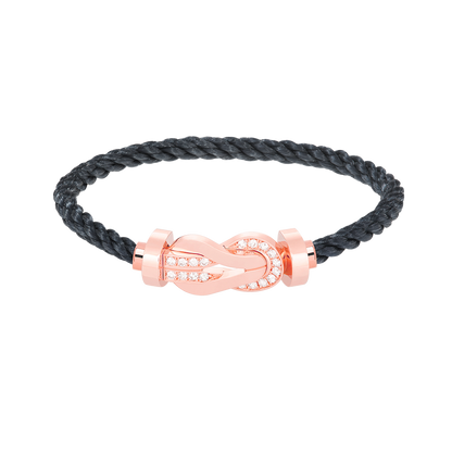 [GALE]CHANCE Großes 8-stelliges Armband mit Halbdiamant-Verschluss, Roségold