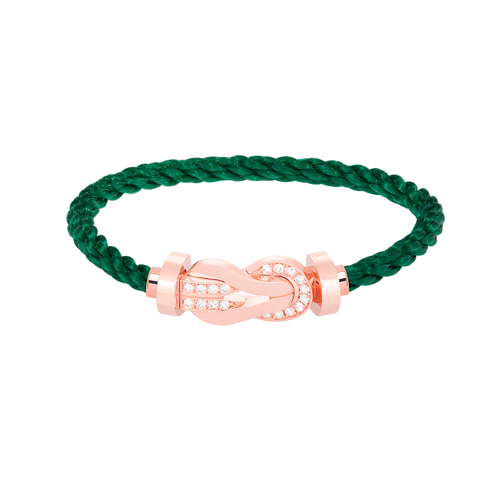 [GALE]CHANCE Großes 8-stelliges Armband mit Halbdiamant-Verschluss, Roségold