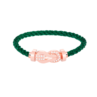 [GALE]CHANCE Großes 8-stelliges Armband mit Halbdiamant-Verschluss, Roségold