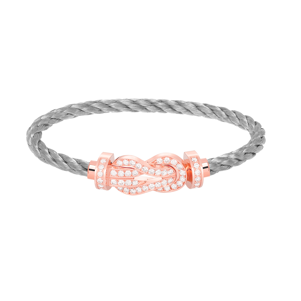 [GALE]CHANCE Große 8-stellige Schnalle Volldiamant-Armband Roségold