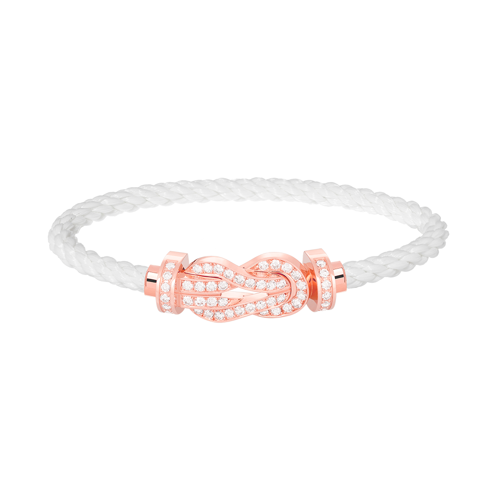 [GALE]CHANCE Große 8-stellige Schnalle Volldiamant-Armband Roségold