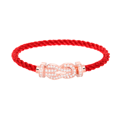 [GALE]CHANCE Große 8-stellige Schnalle Volldiamant-Armband Roségold