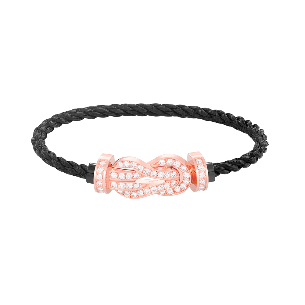 [GALE]CHANCE Große 8-stellige Schnalle Volldiamant-Armband Roségold
