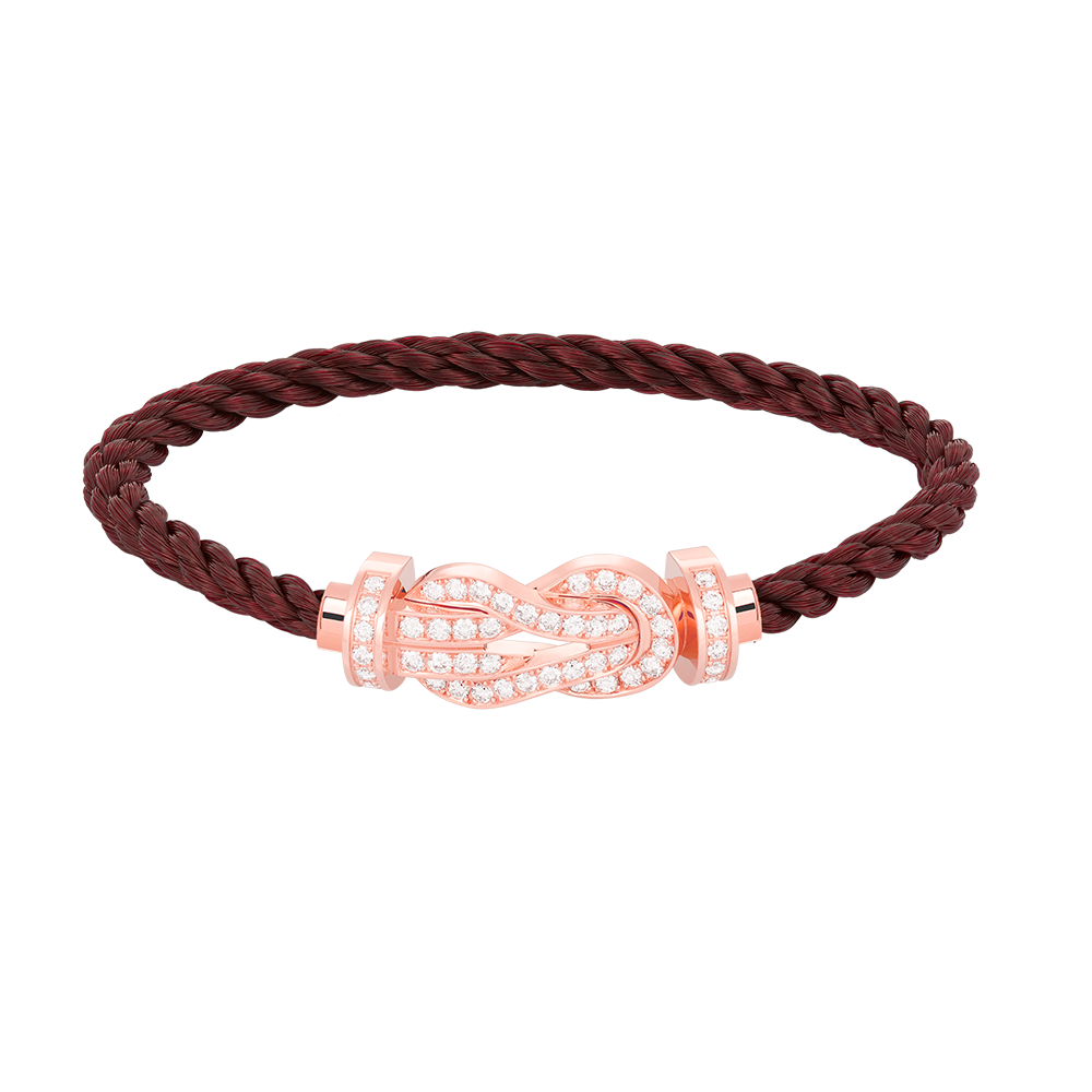 [GALE]CHANCE Große 8-stellige Schnalle Volldiamant-Armband Roségold