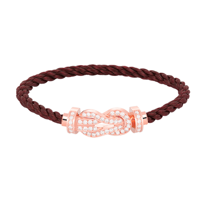 [GALE]CHANCE Große 8-stellige Schnalle Volldiamant-Armband Roségold