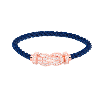 [GALE]CHANCE Große 8-stellige Schnalle Volldiamant-Armband Roségold