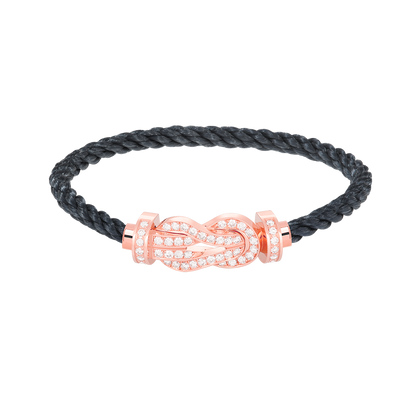 [GALE]CHANCE Große 8-stellige Schnalle Volldiamant-Armband Roségold