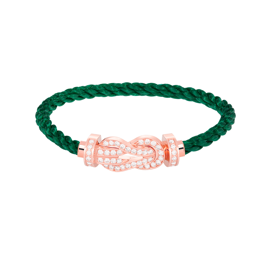 [GALE]CHANCE Große 8-stellige Schnalle Volldiamant-Armband Roségold