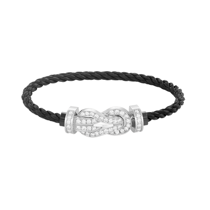 [GALE]CHANCE Großes 8-stelliges Diamantarmband mit Schnalle, Silber
