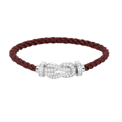[GALE]CHANCE Großes 8-stelliges Diamantarmband mit Schnalle, Silber