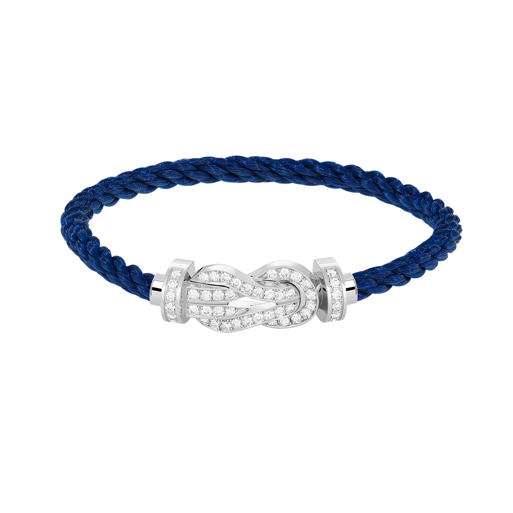 [GALE]CHANCE Großes 8-stelliges Diamantarmband mit Schnalle, Silber