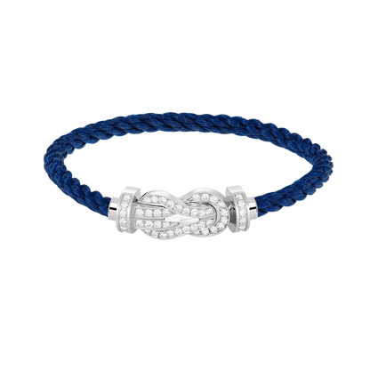 [GALE]CHANCE Großes 8-stelliges Diamantarmband mit Schnalle, Silber