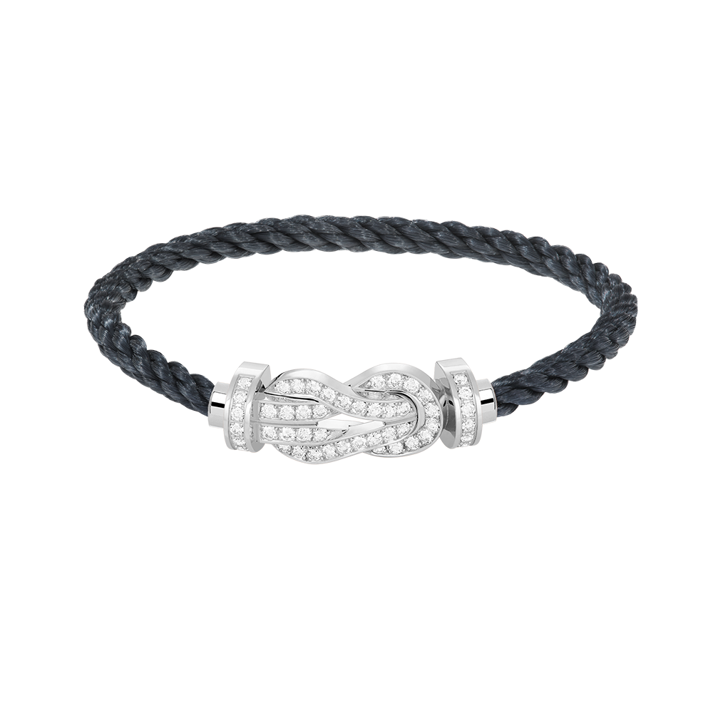 [GALE]CHANCE Großes 8-stelliges Diamantarmband mit Schnalle, Silber