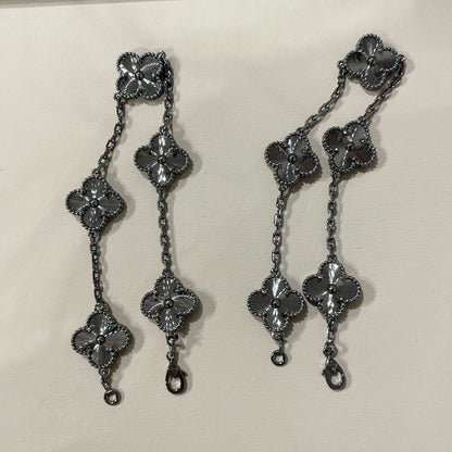 [GALE]CLOVER 5 MOTIF SCHWARZES ARMBAND 