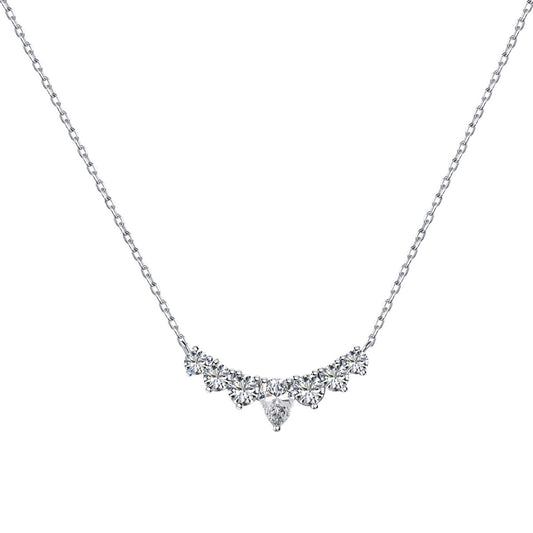 [GALE]Dainty Colorful Heart Necklace