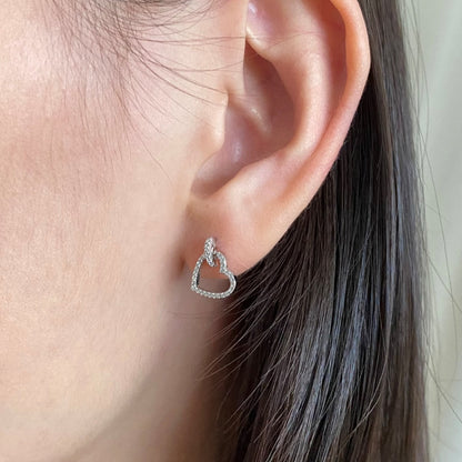 [GALE]Dainty Heart Shape Earrings
