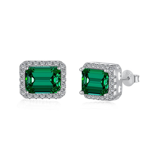[GALE]Luxurious Dainty Emerald Cut Banquet Earrings