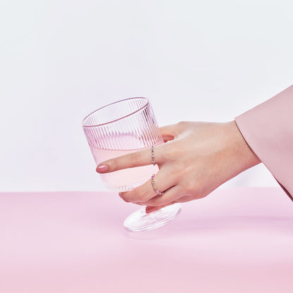 [GALE]Elegant Energetic Round Cut Daily Ring