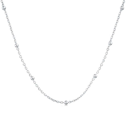 [GALE]Small Bead Clavicle Chain Simple Necklace