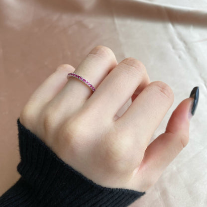 [GALE]Delicate Sparkling Round Cut Daily Ring