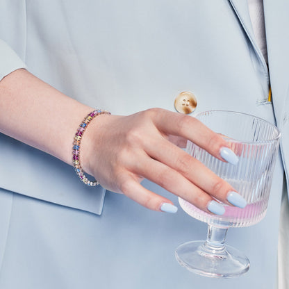 [GALE]Sparkling Exquisite Multi Cut Party Bracelet