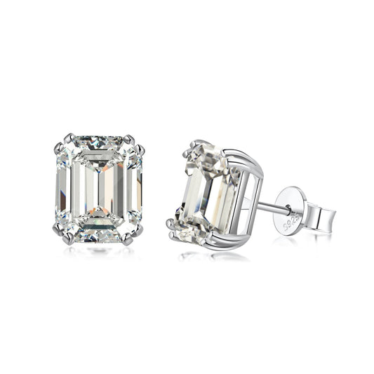[GALE]Dazzling Square Shape Earrings