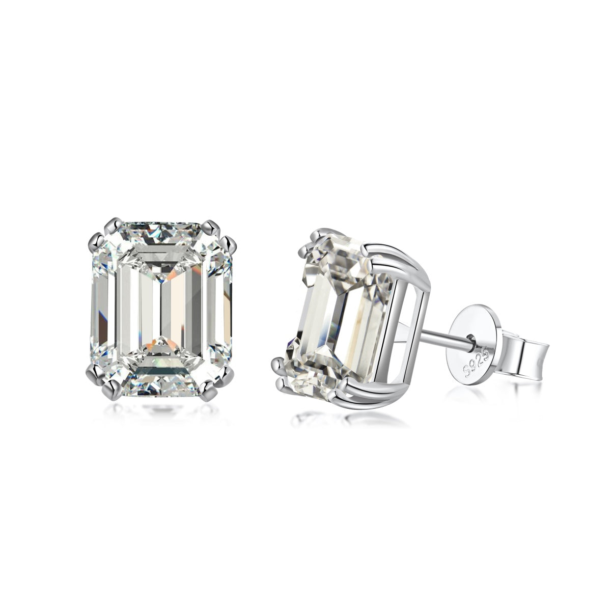 [GALE]Dazzling Square Shape Earrings