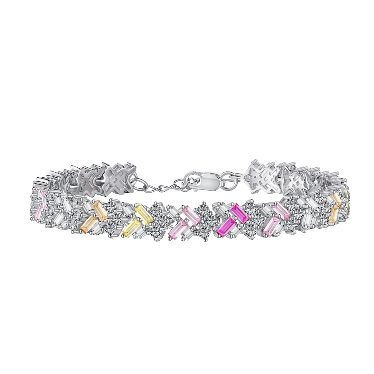 [GALE]Dazzling Unique Multi Shape Daily Bracelet