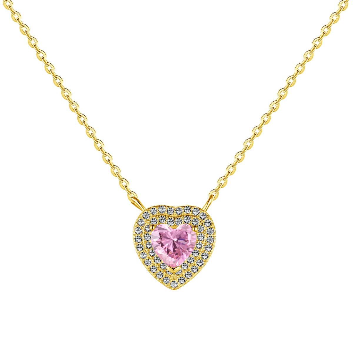 [GALE]Exquisite Heart Shape Necklace