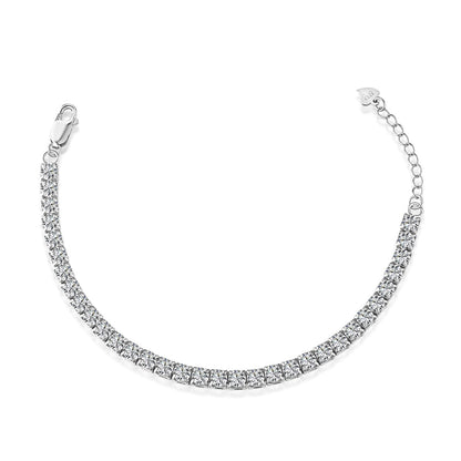 [GALE]Sparkling Radiant Princess Cut Tennis Bracelet