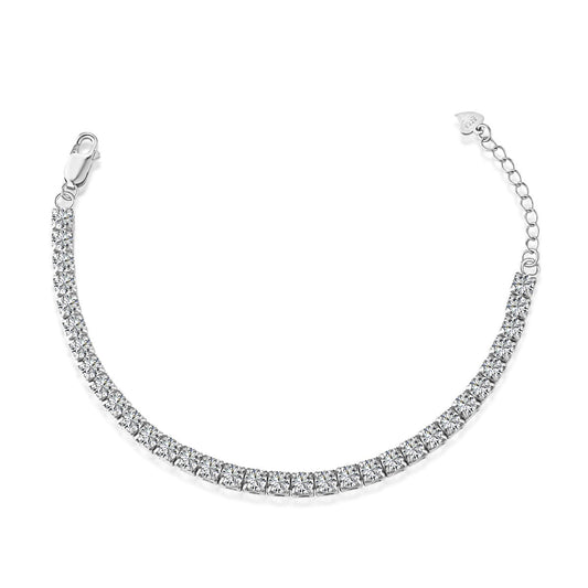 [GALE]Sparkling Radiant Princess Cut Tennis Bracelet