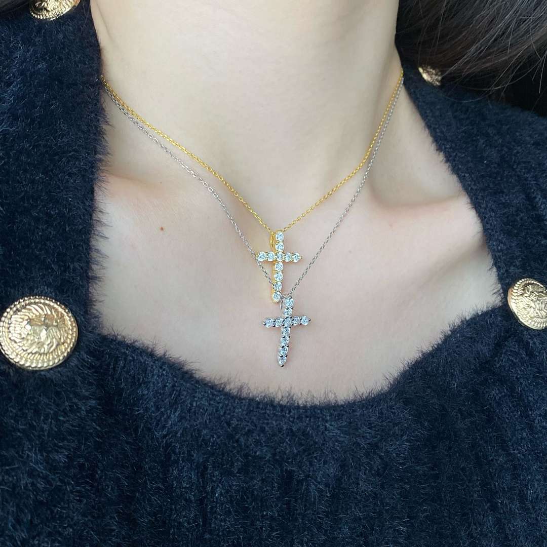 [GALE]Unique Cross Shape Necklace