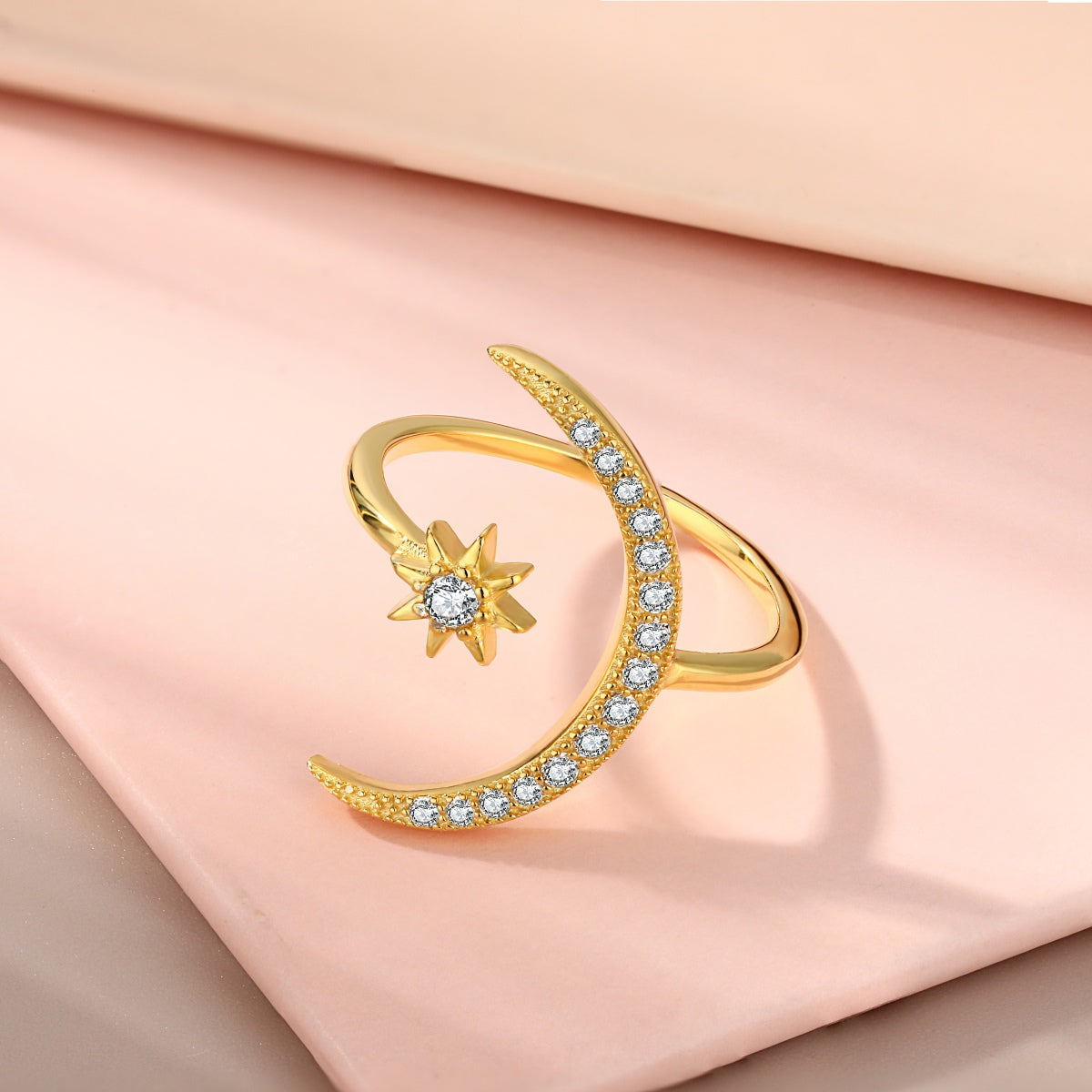 [GALE]Eternity Moon & Star Ring